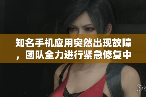 知名手机应用突然出现故障，团队全力进行紧急修复中！