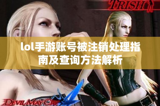 lol手游账号被注销处理指南及查询方法解析