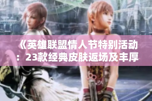 《英雄联盟情人节特别活动：23款经典皮肤返场及丰厚奖励等你来拿》