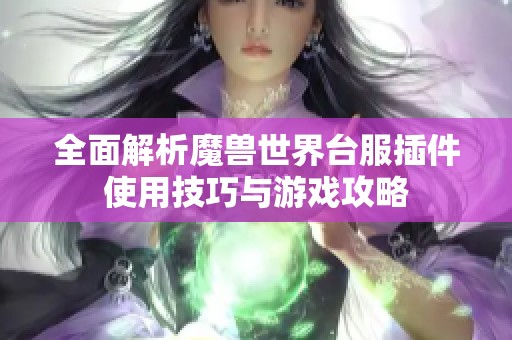 全面解析魔兽世界台服插件使用技巧与游戏攻略