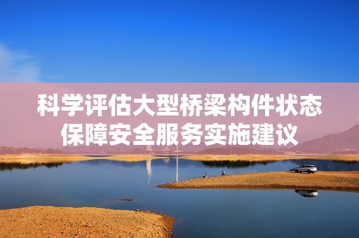 科学评估大型桥梁构件状态保障安全服务实施建议
