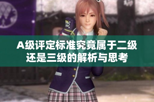 A级评定标准究竟属于二级还是三级的解析与思考