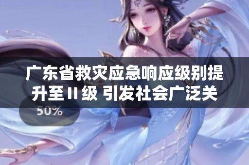 广东省救灾应急响应级别提升至Ⅱ级 引发社会广泛关注