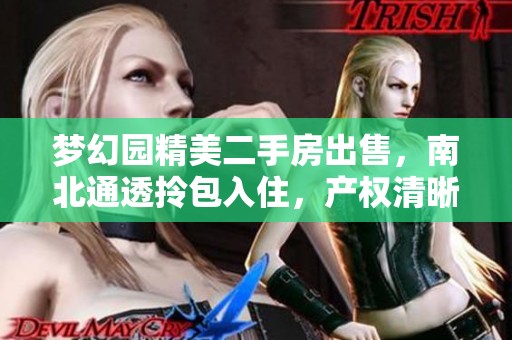 梦幻园精美二手房出售，南北通透拎包入住，产权清晰仅需90万