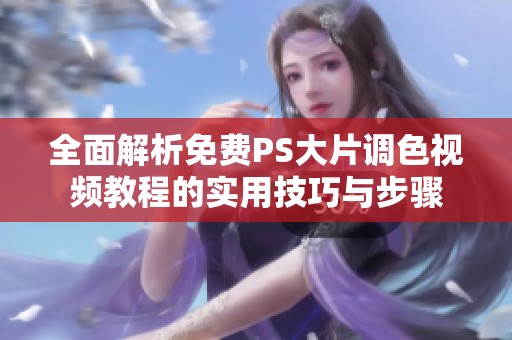 全面解析免费PS大片调色视频教程的实用技巧与步骤