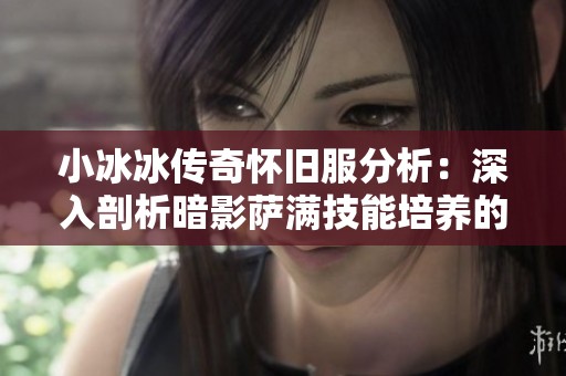 小冰冰传奇怀旧服分析：深入剖析暗影萨满技能培养的性价比与热点解读