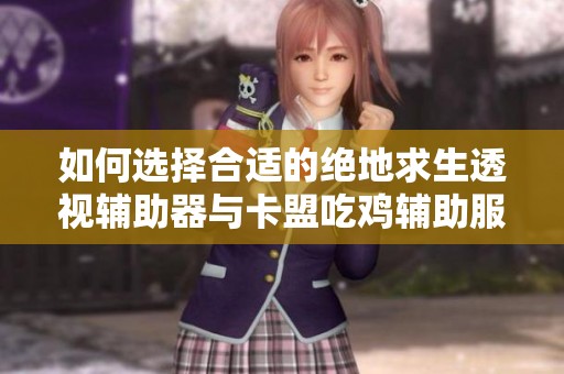 如何选择合适的绝地求生透视辅助器与卡盟吃鸡辅助服务
