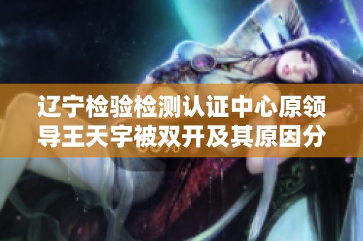 辽宁检验检测认证中心原领导王天宇被双开及其原因分析