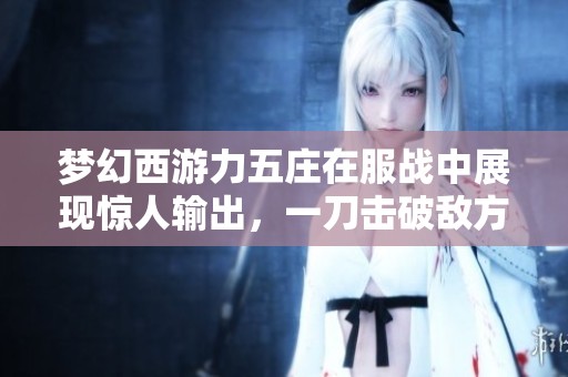 梦幻西游力五庄在服战中展现惊人输出，一刀击破敌方两万生命值