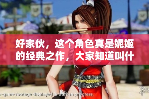 好家伙，这个角色真是妮姬的经典之作，大家知道叫什么吗