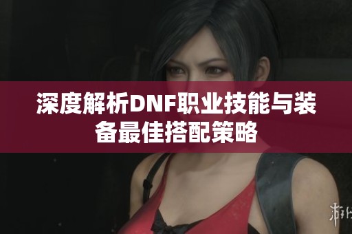 深度解析DNF职业技能与装备最佳搭配策略