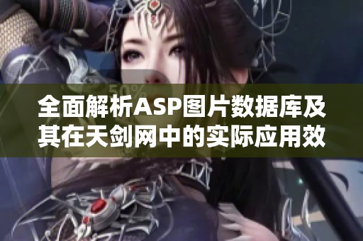 全面解析ASP图片数据库及其在天剑网中的实际应用效果