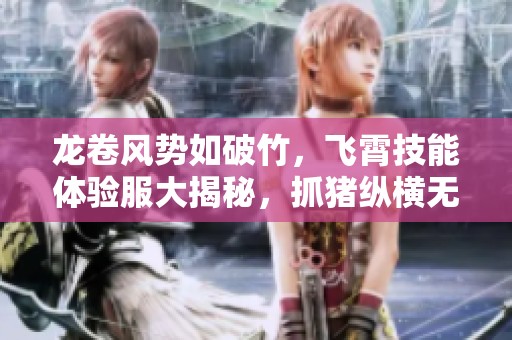 龙卷风势如破竹，飞霄技能体验服大揭秘，抓猪纵横无敌！