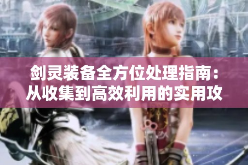 剑灵装备全方位处理指南：从收集到高效利用的实用攻略