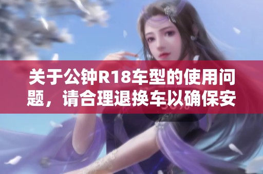 关于公钟R18车型的使用问题，请合理退换车以确保安全