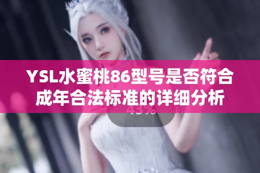 YSL水蜜桃86型号是否符合成年合法标准的详细分析