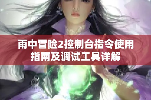 雨中冒险2控制台指令使用指南及调试工具详解