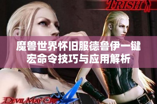 魔兽世界怀旧服德鲁伊一键宏命令技巧与应用解析