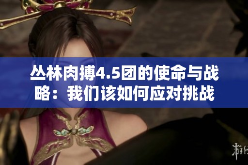 丛林肉搏4.5团的使命与战略：我们该如何应对挑战