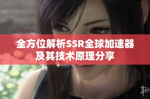 全方位解析SSR全球加速器及其技术原理分享