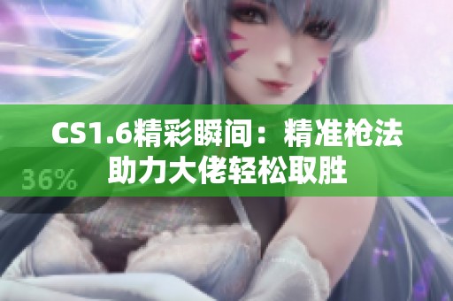 CS1.6精彩瞬间：精准枪法助力大佬轻松取胜