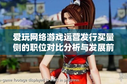 爱玩网络游戏运营发行买量侧的职位对比分析与发展前景探讨
