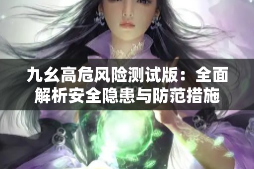 九幺高危风险测试版：全面解析安全隐患与防范措施