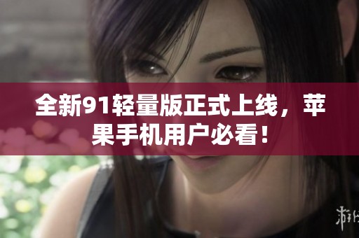 全新91轻量版正式上线，苹果手机用户必看！
