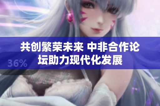 共创繁荣未来 中非合作论坛助力现代化发展