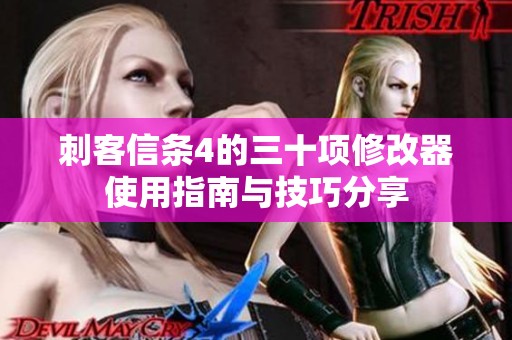 刺客信条4的三十项修改器使用指南与技巧分享