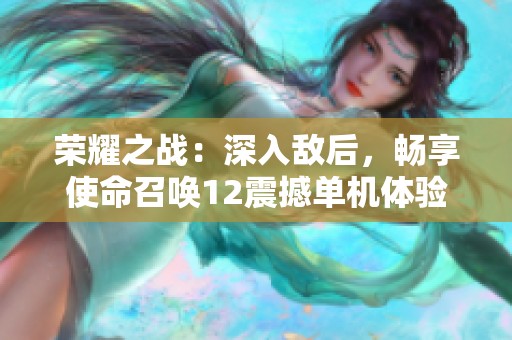 荣耀之战：深入敌后，畅享使命召唤12震撼单机体验