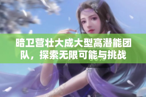 暗卫营壮大成大型高潜能团队，探索无限可能与挑战