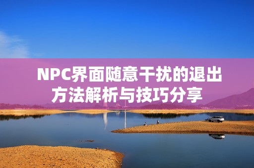 NPC界面随意干扰的退出方法解析与技巧分享