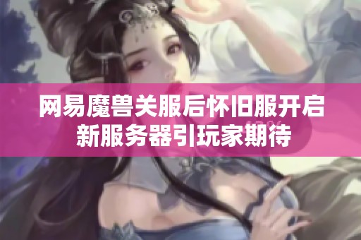 网易魔兽关服后怀旧服开启 新服务器引玩家期待