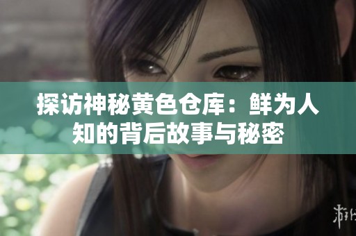 探访神秘黄色仓库：鲜为人知的背后故事与秘密