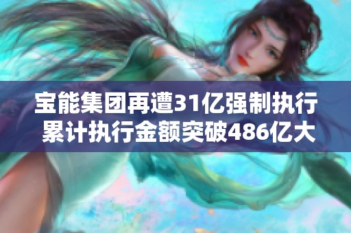 宝能集团再遭31亿强制执行 累计执行金额突破486亿大关