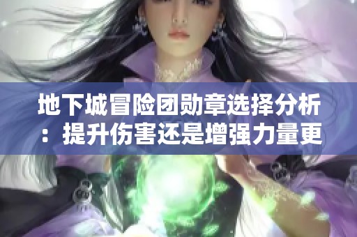 地下城冒险团勋章选择分析：提升伤害还是增强力量更优？