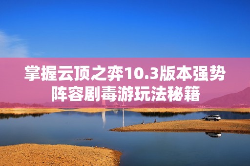 掌握云顶之弈10.3版本强势阵容剧毒游玩法秘籍