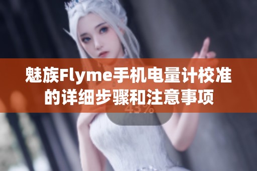 魅族Flyme手机电量计校准的详细步骤和注意事项