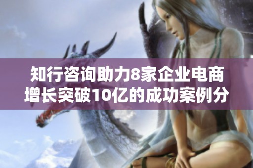 知行咨询助力8家企业电商增长突破10亿的成功案例分析