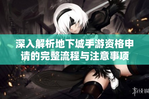 深入解析地下城手游资格申请的完整流程与注意事项