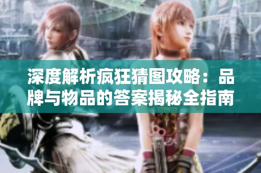 深度解析疯狂猜图攻略：品牌与物品的答案揭秘全指南