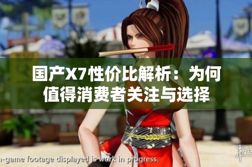 国产X7性价比解析：为何值得消费者关注与选择
