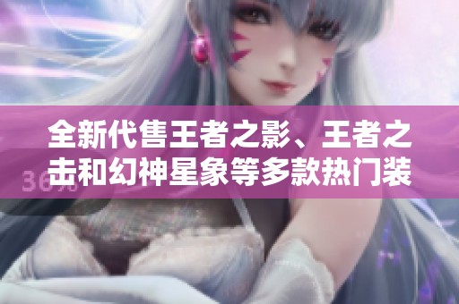 全新代售王者之影、王者之击和幻神星象等多款热门装备