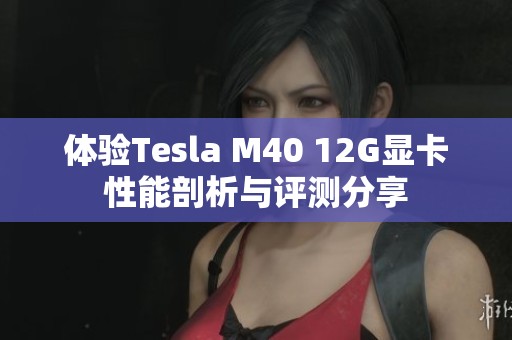 体验Tesla M40 12G显卡性能剖析与评测分享
