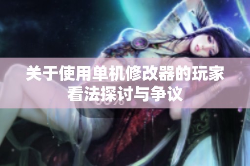 关于使用单机修改器的玩家看法探讨与争议