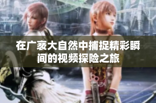 在广袤大自然中捕捉精彩瞬间的视频探险之旅