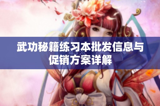 武功秘籍练习本批发信息与促销方案详解