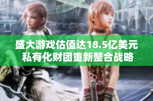 盛大游戏估值达18.5亿美元 私有化财团重新整合战略