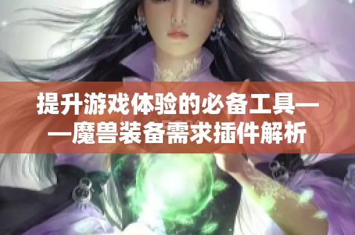 提升游戏体验的必备工具——魔兽装备需求插件解析